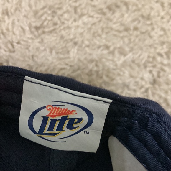 2 Blue Miller Lite Adjustable Caps - Picture 4 of 4